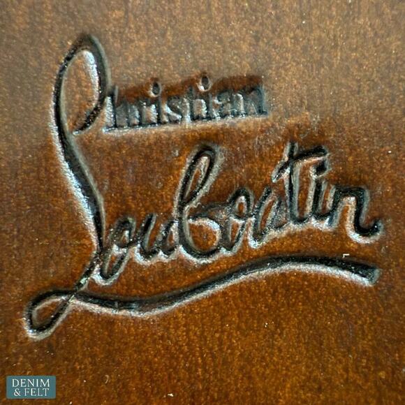 Christian Louboutin Beige Patent Espadrille Wedge Sandals Red Sole Size 39 - Picture 8 of 13